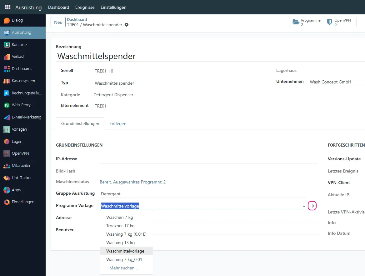 Program Template Management