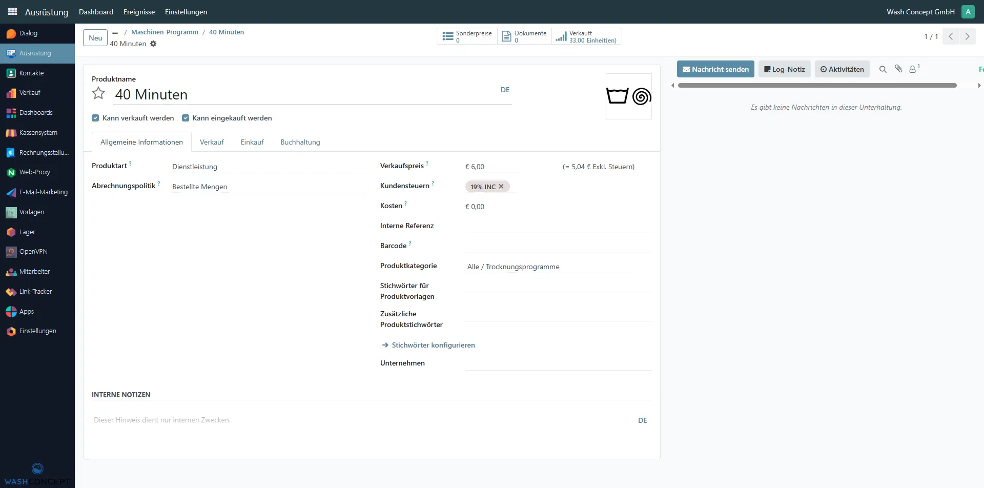 Drying Program as Product