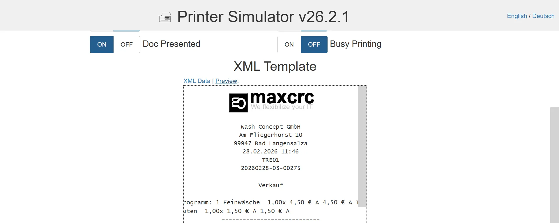 Printer Simulator