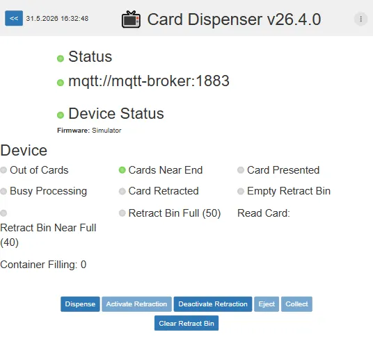 Card Dispenser Service