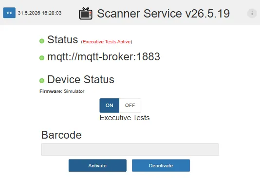 Scanner Executive Tests