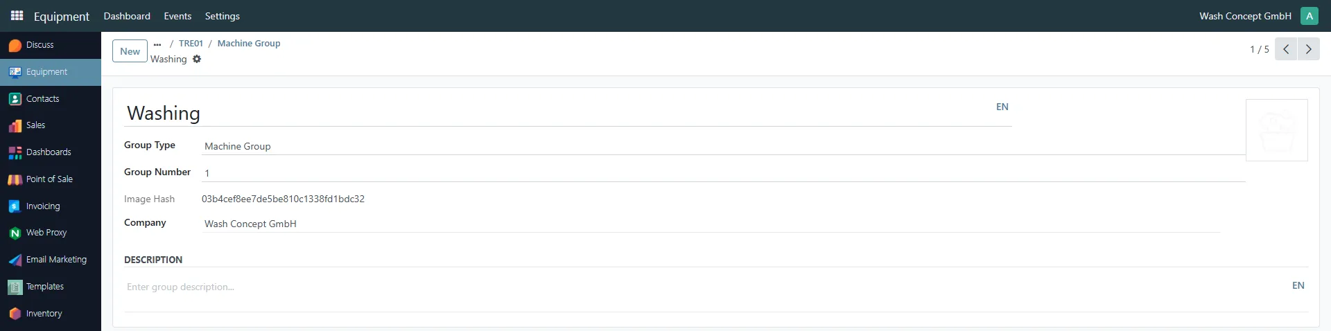 Vending Machine Groups Card