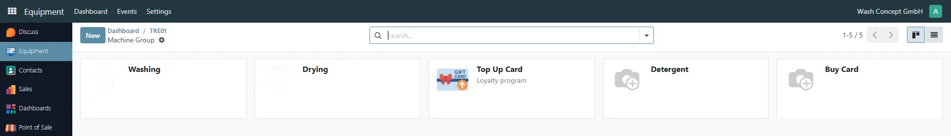 Vending Machine Groups Page