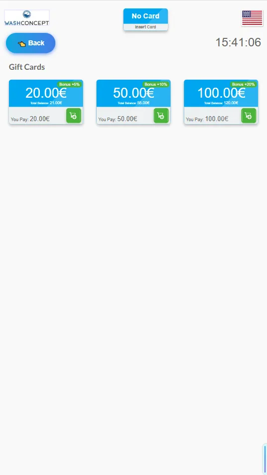Buy Card Options