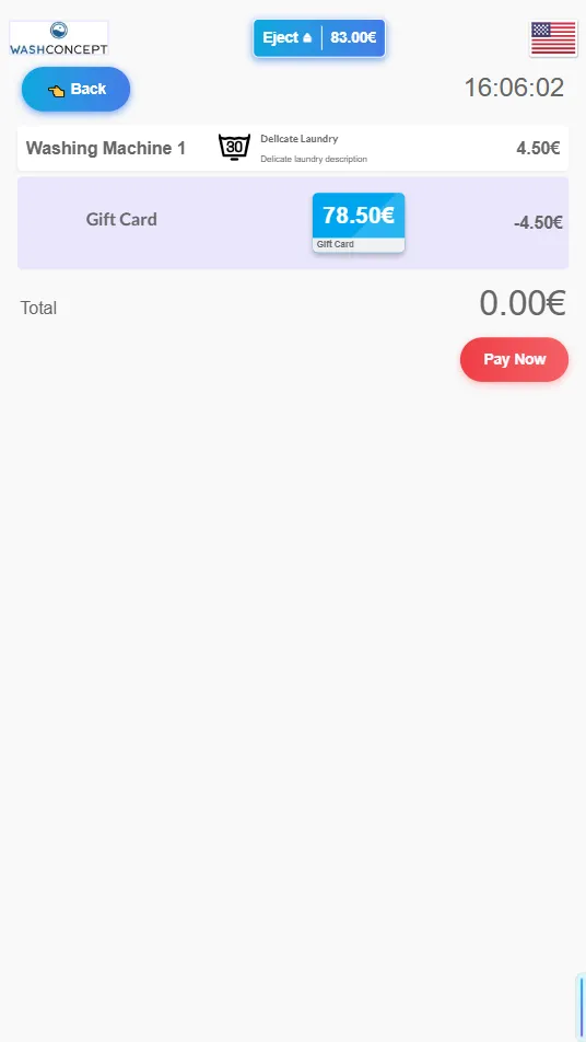 Gift Card Service Payment